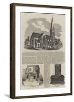 The Church of St Mary in Stoke Newington-null-Framed Giclee Print