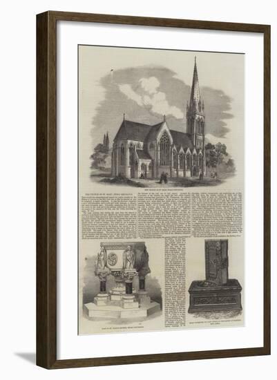 The Church of St Mary in Stoke Newington-null-Framed Giclee Print