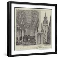 The Church of St Michael's Bassishaw, Now in the Course of Demolition-Henry William Brewer-Framed Giclee Print