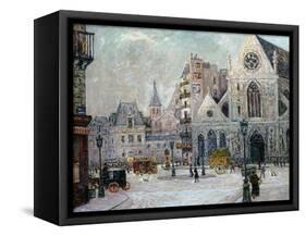 The Church of St. Nicolas-Des-Champs, Rue St. Martin, Paris, 1908-Maxime Emile Louis Maufra-Framed Stretched Canvas
