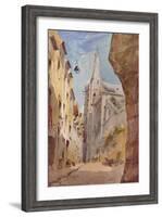 'The Church of St. Severin, Paris', 19th century-James Holland-Framed Giclee Print