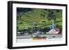 The Church of Tenaun (Church of Our Lady of Patrocinio), Chiloe island, Northern Patagonia, Chile, -Alex Robinson-Framed Photographic Print