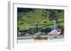 The Church of Tenaun (Church of Our Lady of Patrocinio), Chiloe island, Northern Patagonia, Chile, -Alex Robinson-Framed Photographic Print