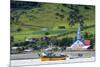 The Church of Tenaun (Church of Our Lady of Patrocinio), Chiloe island, Northern Patagonia, Chile, -Alex Robinson-Mounted Photographic Print