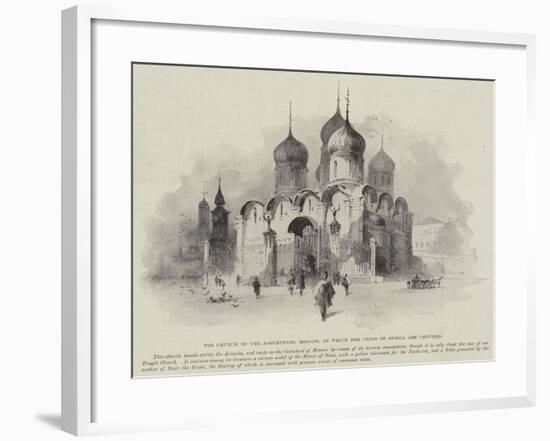 The Church of the Assumption, Moscow, in Which the Czars of Russia are Crowned-Herbert Railton-Framed Giclee Print