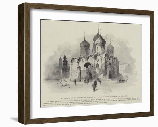 The Church of the Assumption, Moscow, in Which the Czars of Russia are Crowned-Herbert Railton-Framed Giclee Print