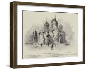 The Church of the Assumption, Moscow, in Which the Czars of Russia are Crowned-Herbert Railton-Framed Giclee Print