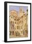 The Church of the Frari, Venice, from the Campiello San Rocco, 1854 (W/C on Paper)-George Price Boyce-Framed Giclee Print