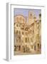 The Church of the Frari, Venice, from the Campiello San Rocco, 1854 (W/C on Paper)-George Price Boyce-Framed Giclee Print
