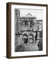The Church of the Holy Sepulchre, Jerusalem, Late 19th Century-John L Stoddard-Framed Giclee Print