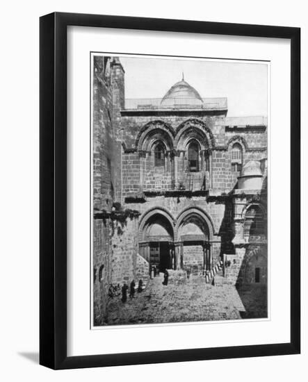 The Church of the Holy Sepulchre, Jerusalem, Late 19th Century-John L Stoddard-Framed Giclee Print