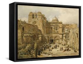 The Church of the Holy Sepulchre, Jerusalem-Nathaniel Everett Green-Framed Stretched Canvas