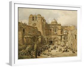 The Church of the Holy Sepulchre, Jerusalem-Nathaniel Everett Green-Framed Giclee Print