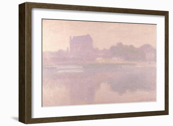 The Church of Vernon, Brouillard, 1894-Claude Monet-Framed Giclee Print