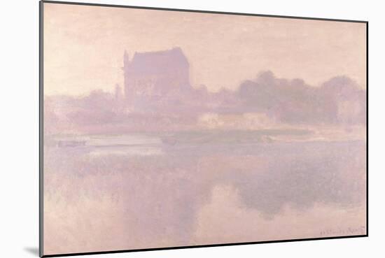 The Church of Vernon, Brouillard, 1894-Claude Monet-Mounted Giclee Print