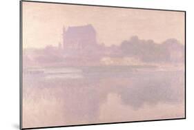 The Church of Vernon, Brouillard, 1894-Claude Monet-Mounted Giclee Print