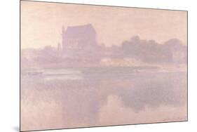 The Church of Vernon, Brouillard, 1894-Claude Monet-Mounted Premium Giclee Print