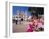 The Church of Virgin De Los Dolores and Flower Stall, Tegucigalpa, Honduras, Central America-Robert Francis-Framed Photographic Print