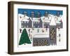 The Church of Winter Town-Gordon Barker-Framed Giclee Print