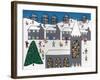 The Church of Winter Town-Gordon Barker-Framed Giclee Print