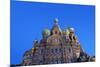 The Church on Spilled Blood Illuminated at Dusk, UNESCO World Heritage Site, St. Petersburg, Russia-Martin Child-Mounted Photographic Print