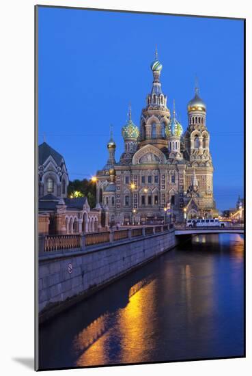 The Church on Spilled Blood, UNESCO Site, on Kanal Griboedova, St. Petersburg, Russia-Martin Child-Mounted Photographic Print