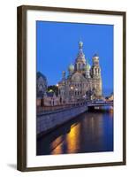 The Church on Spilled Blood, UNESCO Site, on Kanal Griboedova, St. Petersburg, Russia-Martin Child-Framed Photographic Print