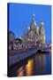 The Church on Spilled Blood, UNESCO Site, on Kanal Griboedova, St. Petersburg, Russia-Martin Child-Stretched Canvas