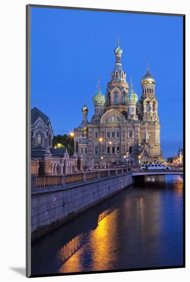 The Church on Spilled Blood, UNESCO Site, on Kanal Griboedova, St. Petersburg, Russia-Martin Child-Mounted Photographic Print