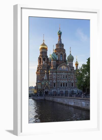 The Church on Spilled Blood, UNESCO Site, on the Kanal Griboedova, St. Petersburg, Russia-Martin Child-Framed Photographic Print