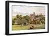 The Church on the Hill, Kersey, Suffolk-Alfred Robert Quinton-Framed Giclee Print