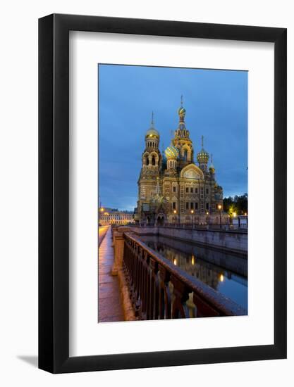 The Church on the Spilled Blood, UNESCO World Heritage Site, St. Petersburg, Russia, Europe-Miles Ertman-Framed Photographic Print