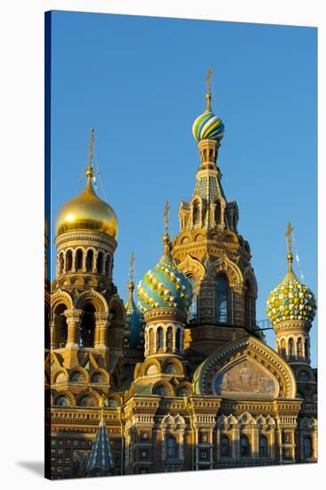 The Church on the Spilled Blood, UNESCO World Heritage Site, St. Petersburg, Russia, Europe-Miles Ertman-Stretched Canvas