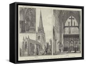 The Church Recently Built by the Duke of Newcastle at Clumber-Henry William Brewer-Framed Stretched Canvas