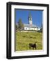 The church. Village Sappade, traditional alpine architecture in valley Val Biois, Italy.-Martin Zwick-Framed Photographic Print