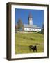 The church. Village Sappade, traditional alpine architecture in valley Val Biois, Italy.-Martin Zwick-Framed Photographic Print