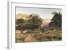 The Churchyard at Betws-Y-Coed, 1863-Benjamin Williams Leader-Framed Giclee Print