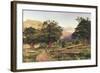 The Churchyard at Betws-Y-Coed, 1863-Benjamin Williams Leader-Framed Giclee Print