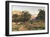 The Churchyard at Betws-Y-Coed, 1863-Benjamin Williams Leader-Framed Giclee Print