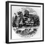 The Churchyard Works and St. John's Church, Burslem, 19th Century-null-Framed Giclee Print