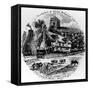 The Churchyard Works and St. John's Church, Burslem, 19th Century-null-Framed Stretched Canvas