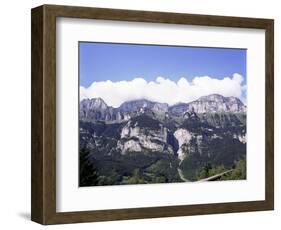 The Churfirsten Range, Near Wallenstadt and Wallensee, Swiss Alps, Switzerland-Walter Rawlings-Framed Photographic Print