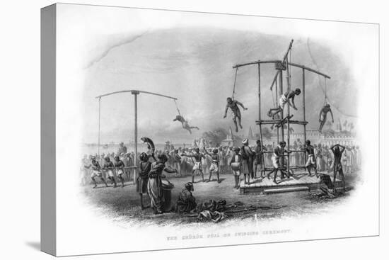 The Churuk Puja or Swinging Ceremony, India, 19th Century-JJ Crew-Stretched Canvas
