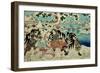 The 'Chushingura' (The Story of the Forty Seven Ronin - Masterless Samurai); a Scene from Act II…-Kuniyoshi Utagawa-Framed Giclee Print