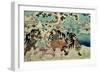 The 'Chushingura' (The Story of the Forty Seven Ronin - Masterless Samurai); a Scene from Act II…-Kuniyoshi Utagawa-Framed Giclee Print