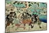 The 'Chushingura' (The Story of the Forty Seven Ronin - Masterless Samurai); a Scene from Act II…-Kuniyoshi Utagawa-Mounted Giclee Print