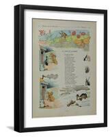 The Cicada and the Ant, from the 'Fables' by Jean de la Fontaine-Benjamin Rabier-Framed Giclee Print