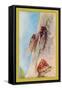 The Cicada-Edward Detmold-Framed Stretched Canvas
