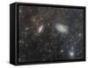 The Cigar Galaxy and Bode's Galaxy-Stocktrek Images-Framed Stretched Canvas