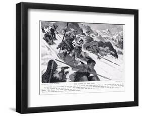 The Cimbri in the Alps-John Harris Valda-Framed Giclee Print